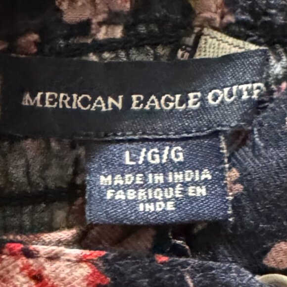 Women's Large American Eagle Floral Romper - Picture 4 of 4